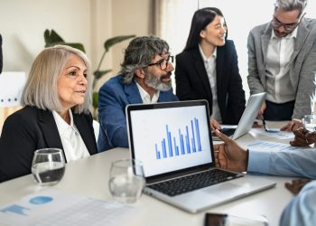 Business team working together in a modern office - Entrepreneurship concept