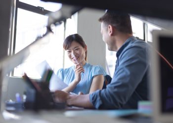 Business professionals at work