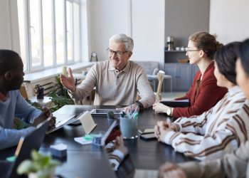 Smiling Senior Business Leader