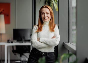 Successful modern executive in an office